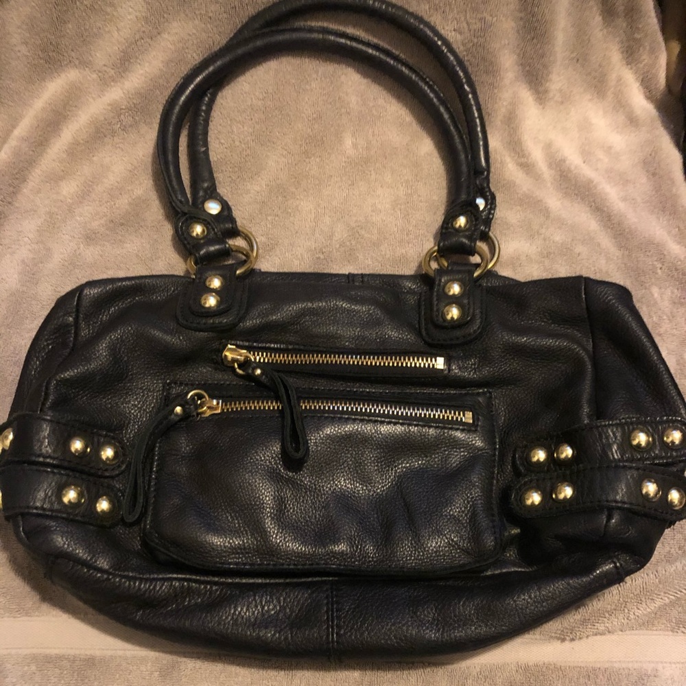 linea pelle dylan black Leather bag
